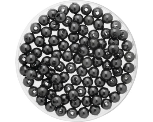 Perles de cire gris 4 mm 100 pièces