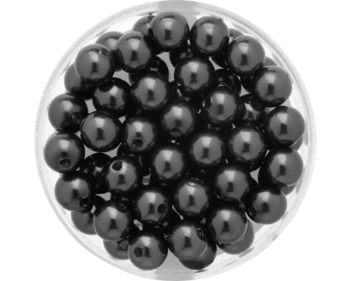 Perles de cire gris 6 mm 60 pièces