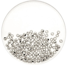 Metallic-Perle silber 8 mm 15 Stück