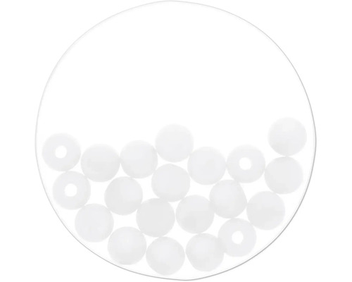 Perle Polaris blanc mat 6 mm 20 pièces