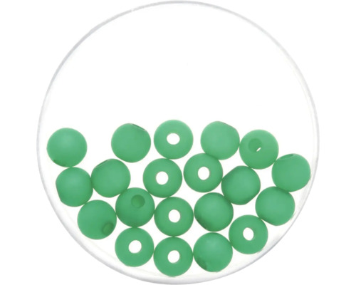 Perles Polaris vert foncé mat 8 mm 15 pièces