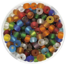 Rocailles silber matt mix 4,5 mm 17 g