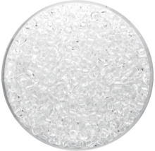 Transparente Rocailles Perlen in runder Dose