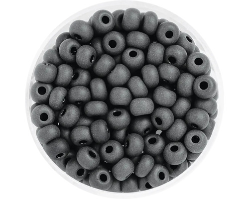 Rocailles opaque noir 4,5 mm 17 g