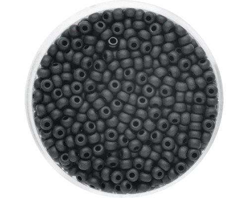 Rocailles noir mat 2,6 mm 17 g