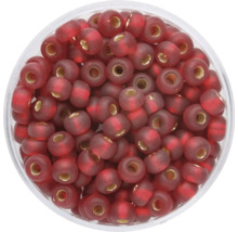 Glasperlen rot mit goldenem Kern