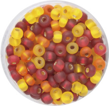 Glasperlenmischung in verschiedenen Farben