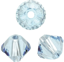 Trois perles décoratives en verre avec trou