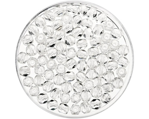 Perles de verre crystel 4 mm 100 pièces