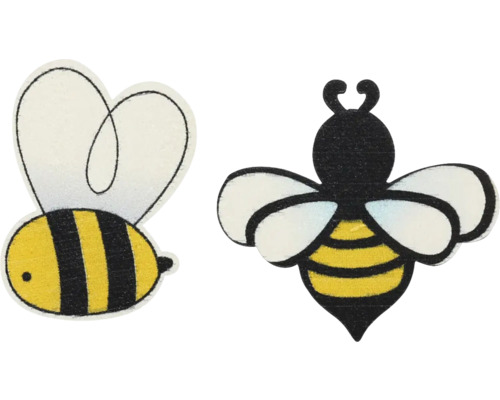Éléments de décoration abeilles bois assortiment 8 pièces