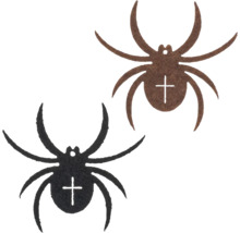Dekospinnen aus Filz für Halloween