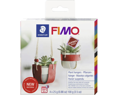 FIMO effect Leather Set suspension de plantes