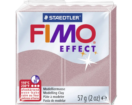 Pâte à modeler FIMO Effect brillant nacré rose 57 g Pâte à modeler Staedtler Fimo Effect, paquet de 57 grammes