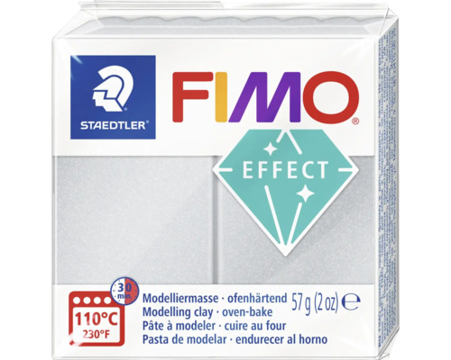 Fimo effect «pearl light silver» 57g