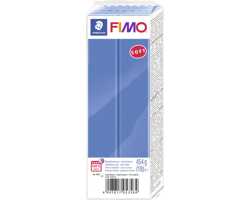 Grand bloc FIMO Soft bleu brillant 454 g