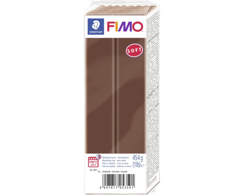 Grand bloc FIMO Soft chocolat 454 g