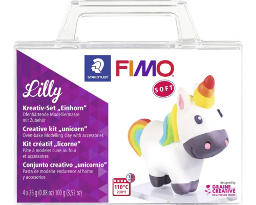 FIMO Soft Set dans une mallette licorne Lilly