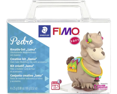 FIMO Soft Set dans une mallette lama pedro