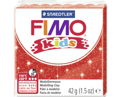 FIMO Kids paillettes rouge 42 g