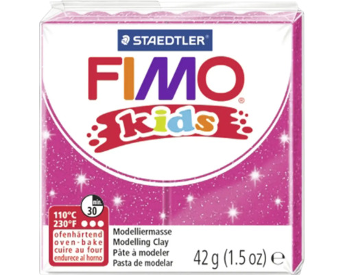 FIMO Kids paillettes rose vif 42 g