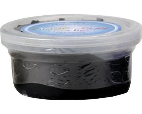 Magic-Clay ultra-light Modelliermasse schwarz 40 g Schwarze Modelliermasse im durchsichtigen Behälter