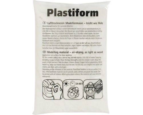 Plastiform ivoire dans sachet poly 200 g
