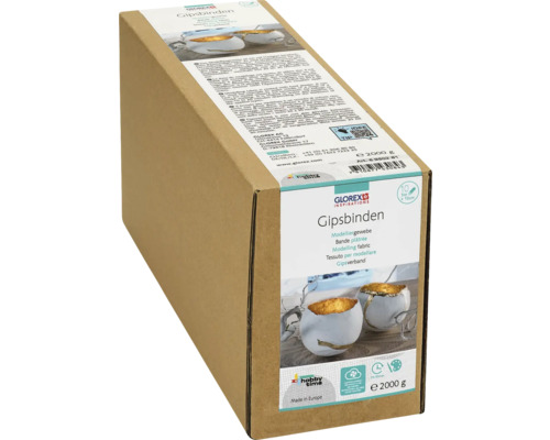 Bandes plâtrées gros conditionnement 2 kg 10 rouleaux 5 m x 10 cm Paquet de bandages plâtrés, tissu de modelage pour loisirs et modélisme