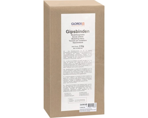 Gipsbinden Modelliergewebe Abschnitte Großpackung 2 kg Gipsbinden 2 kg Packung für Modellierarbeiten