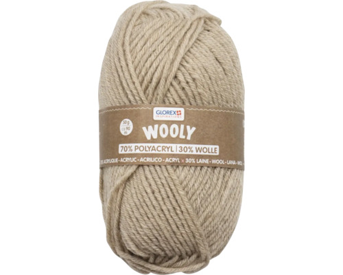 Wolle 70% Acryl/30% Wolle beige 50 g