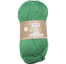 Pelote de fil de coton vert, 50 grammes