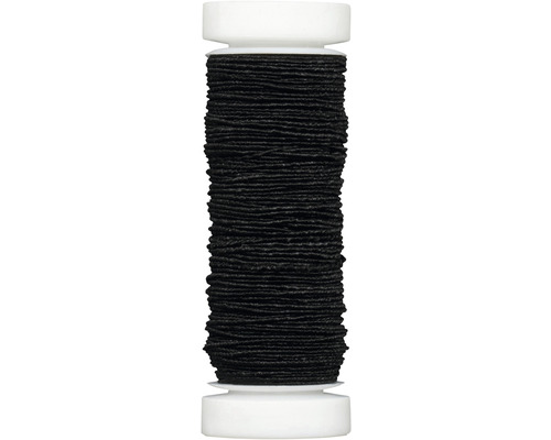 Fil de couture élastique noir 20 m 0,6 mm