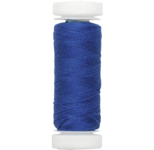Bobine de fil à coudre bleu