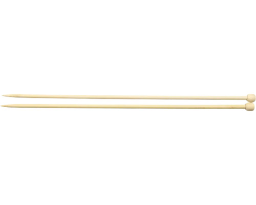 Aiguilles à tricoter en bambou 35 cm 6 mm