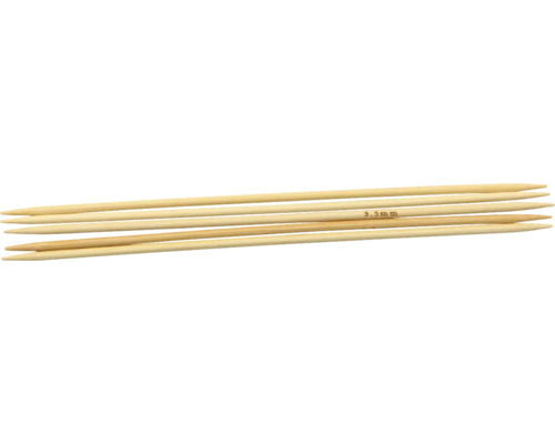 Nadelspiel Bambus 20 cm 3,5 mm