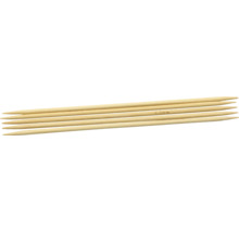 Fünf Holzstricknadeln, 4,0 mm