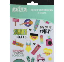 Skinz Aufkleberblock mit Sommermotiven, sechs Blatt