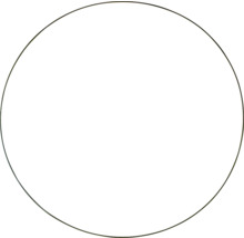 Anneau rond en métal