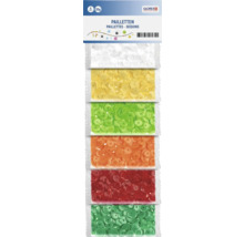 Sortiment mit Pailletten in verschiedenen Farben