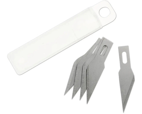 Couteau de bricolage professionnel Lames de rechange 5 pièces Lames de rechange pour couteaux de bricolage avec boîte de rangement