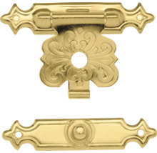 Loquet de placard en métal avec surface décorée