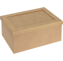 Boîte de rangement en carton avec fenêtre