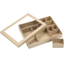 Aufbewahrungsbox mit Fächern und Deckel
