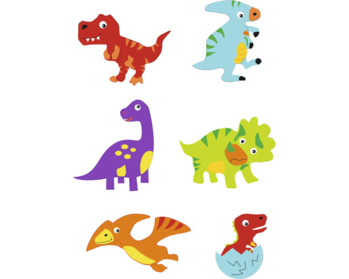 Moosgummi Sticker Dinosaurier 12 Stück