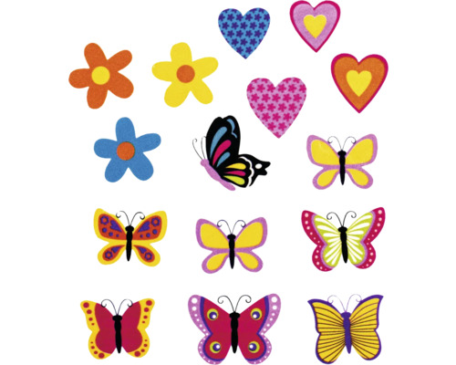 Caoutchouc cellulaire Sticker papillons 27 pièces