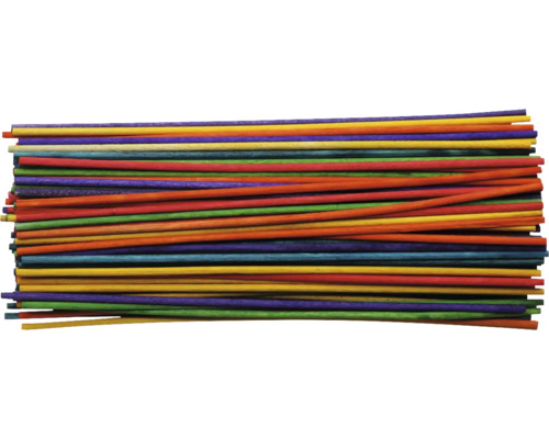 Bâtonnets ronds colorés 2x148 mm 100 pièces
