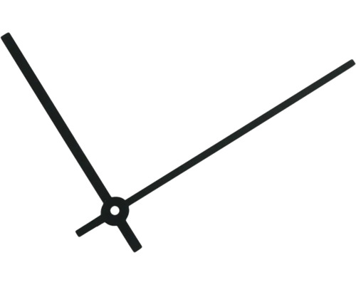 Uhrzeiger Alu schwarz matt 53 / 39 mm