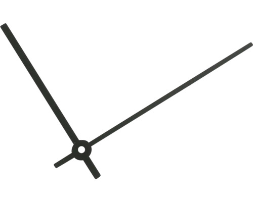 Uhrzeiger Alu schwarz matt 80 / 60 mm