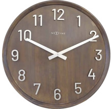 Horloge murale Precious noyer bois clair Ø 50 cm