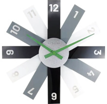 Horloge murale plexi acrylique noir Ø 40 cm