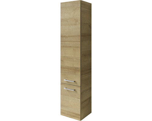 Armoire haute Pelipal Napoli, Cavallino, Milano couleur de façade chêne riviera décor bois 35 x 169 x 35 cm